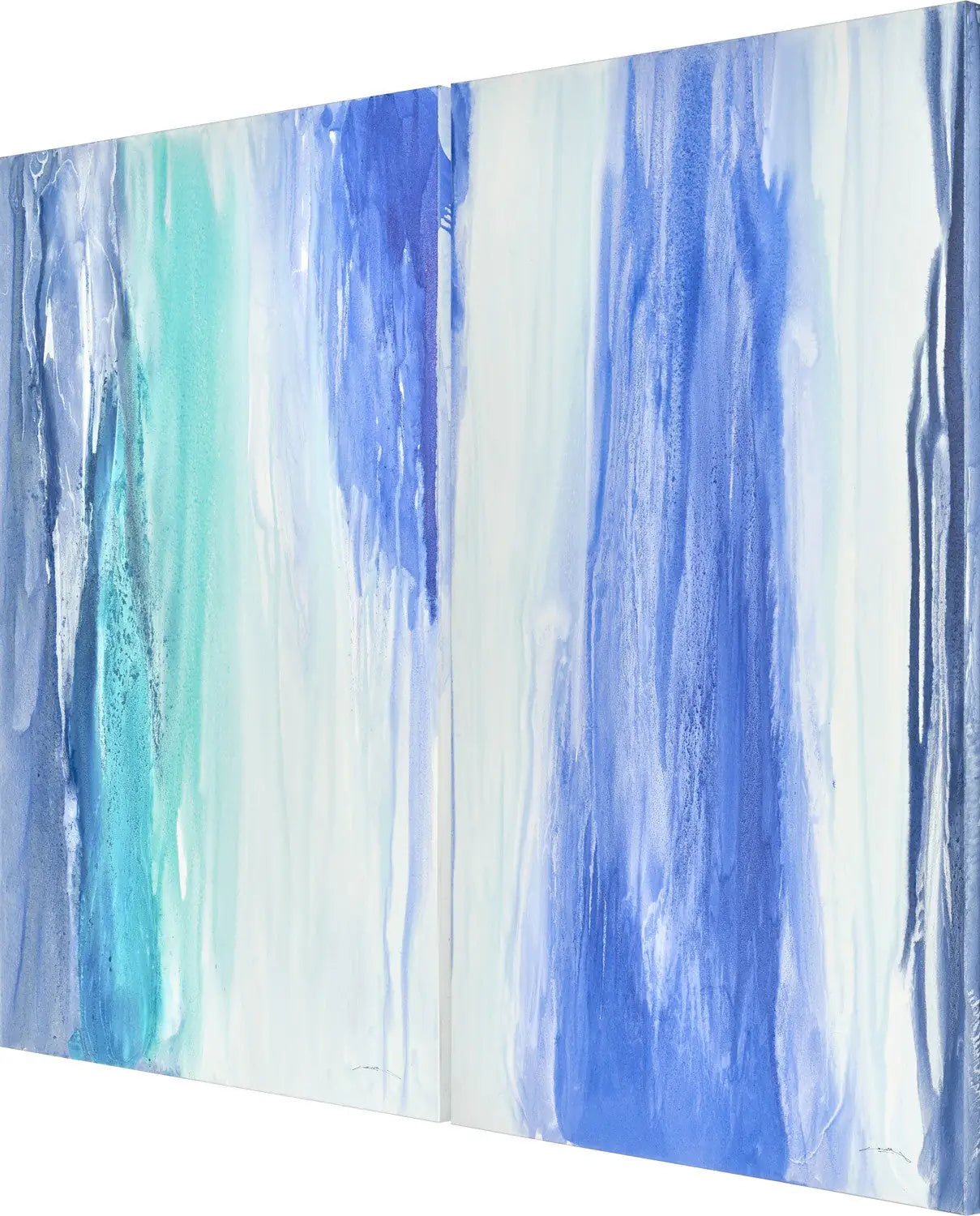 Cascada Blau Diptych — David Siver, organiczne inspiracje naturą, widok 2