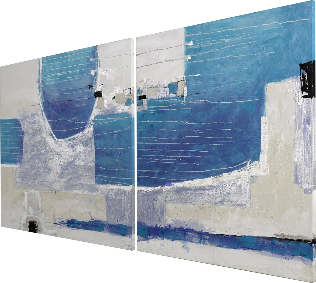 Antillas Diptych — Diego Serra, motyw morza i wody, widok 2