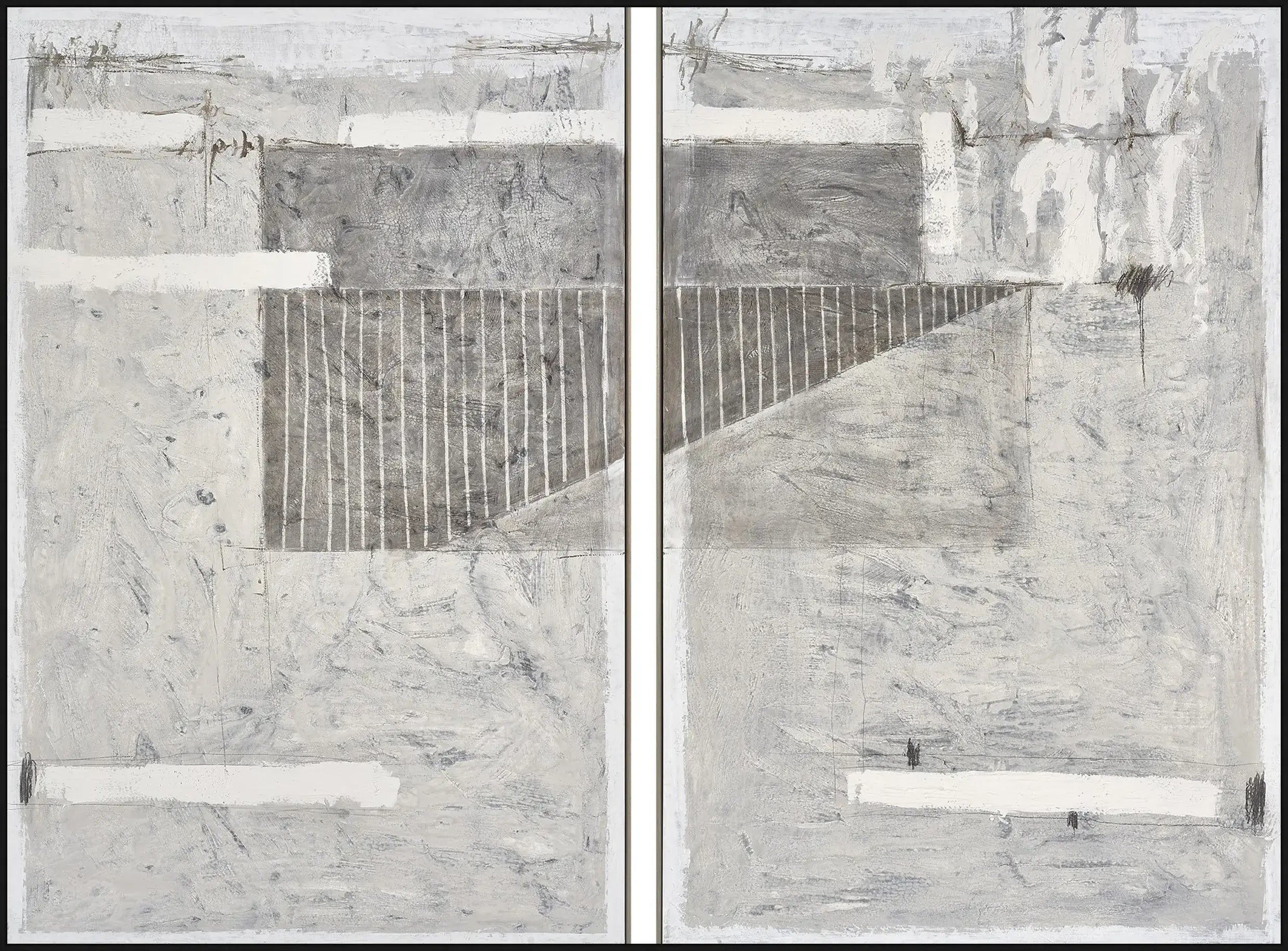 Wariant ramy | diego-serra-efeso-diptych | typ-oprawy-rama-l-standardowa-biala-czarna-szara-zlota-mokka-lub-betonowa | rama-czarna-lakierowana | prostokątne narożniki v12 webp