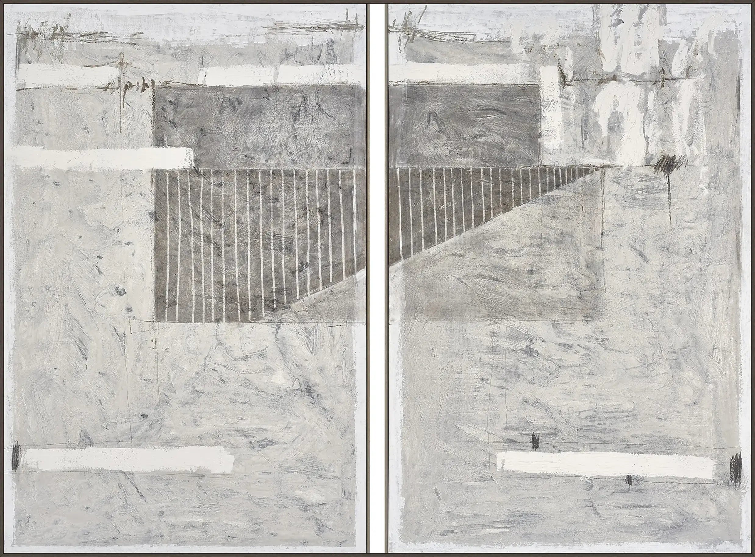 Wariant ramy | diego-serra-efeso-diptych | typ-oprawy-rama-l-standardowa-biala-czarna-szara-zlota-mokka-lub-betonowa | rama-mocha | prostokątne narożniki v12 webp