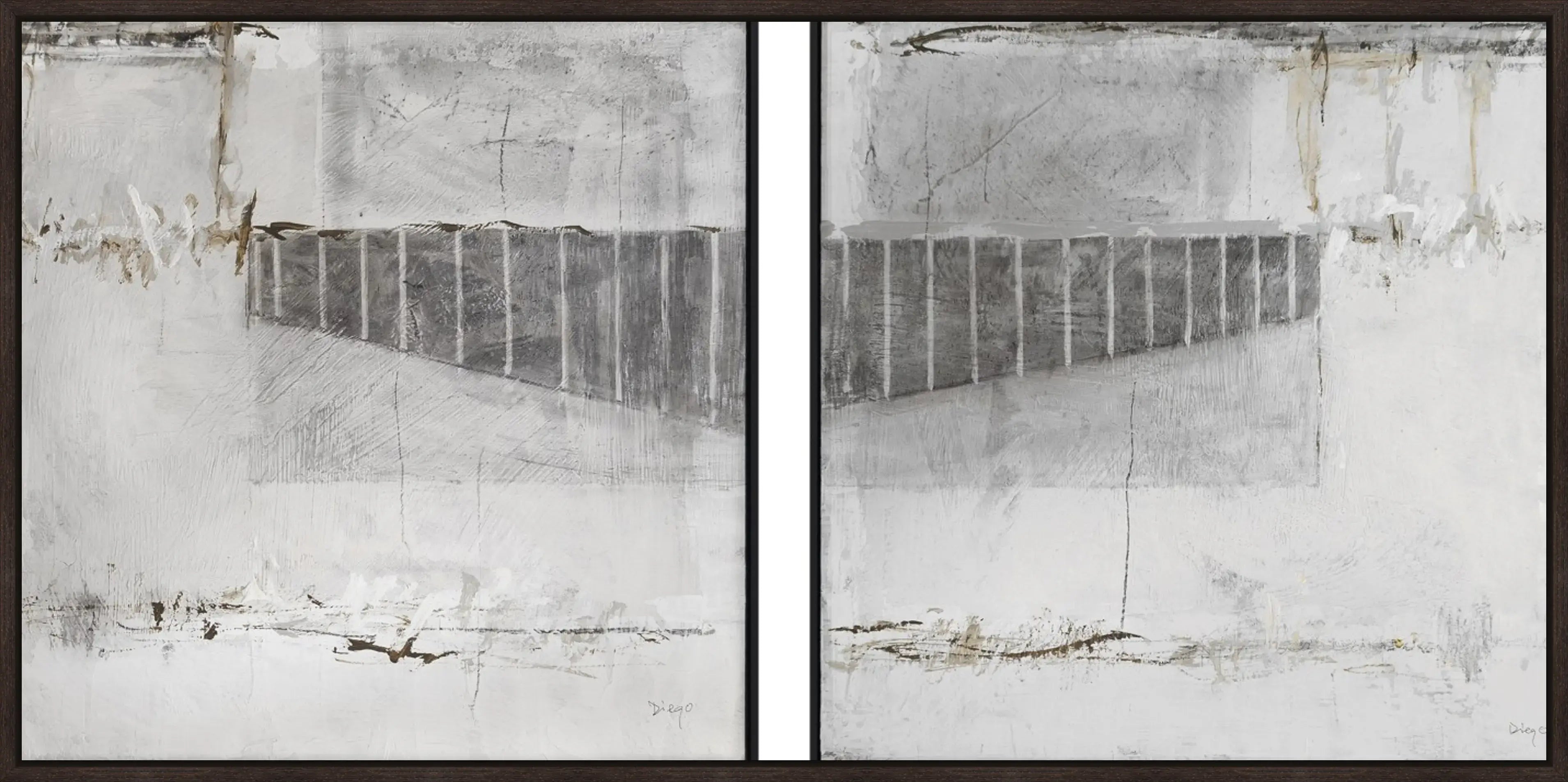 Wariant ramy | diego-serra-efeso-xs-diptych | typ-oprawy-rama-l-drewniana | rama-wenge | prostokątne narożniki v14 webp