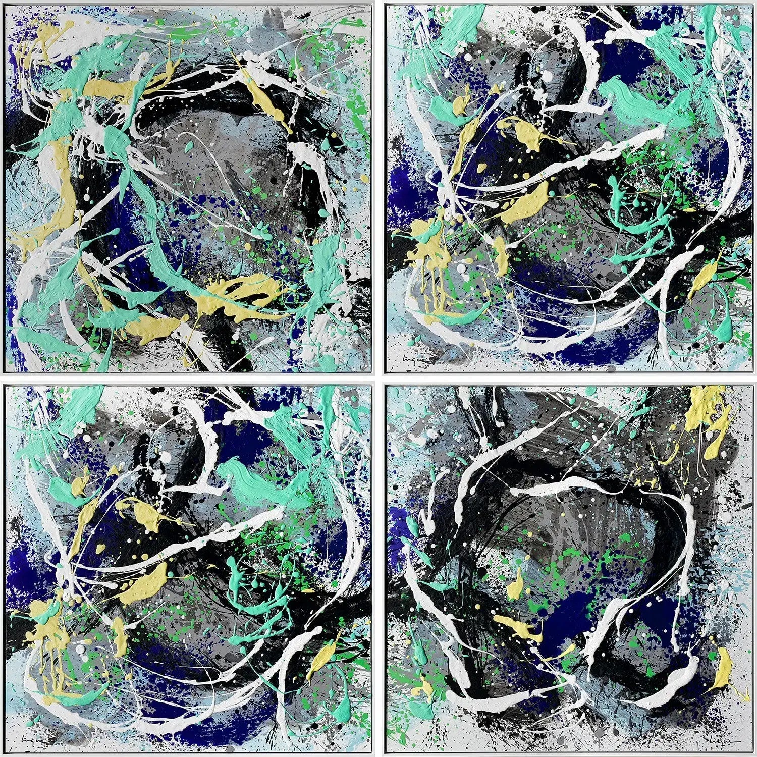 Materia Polyptych (4 Pieces) — Emilio Ferrer, sztuka współczesna, widok 1