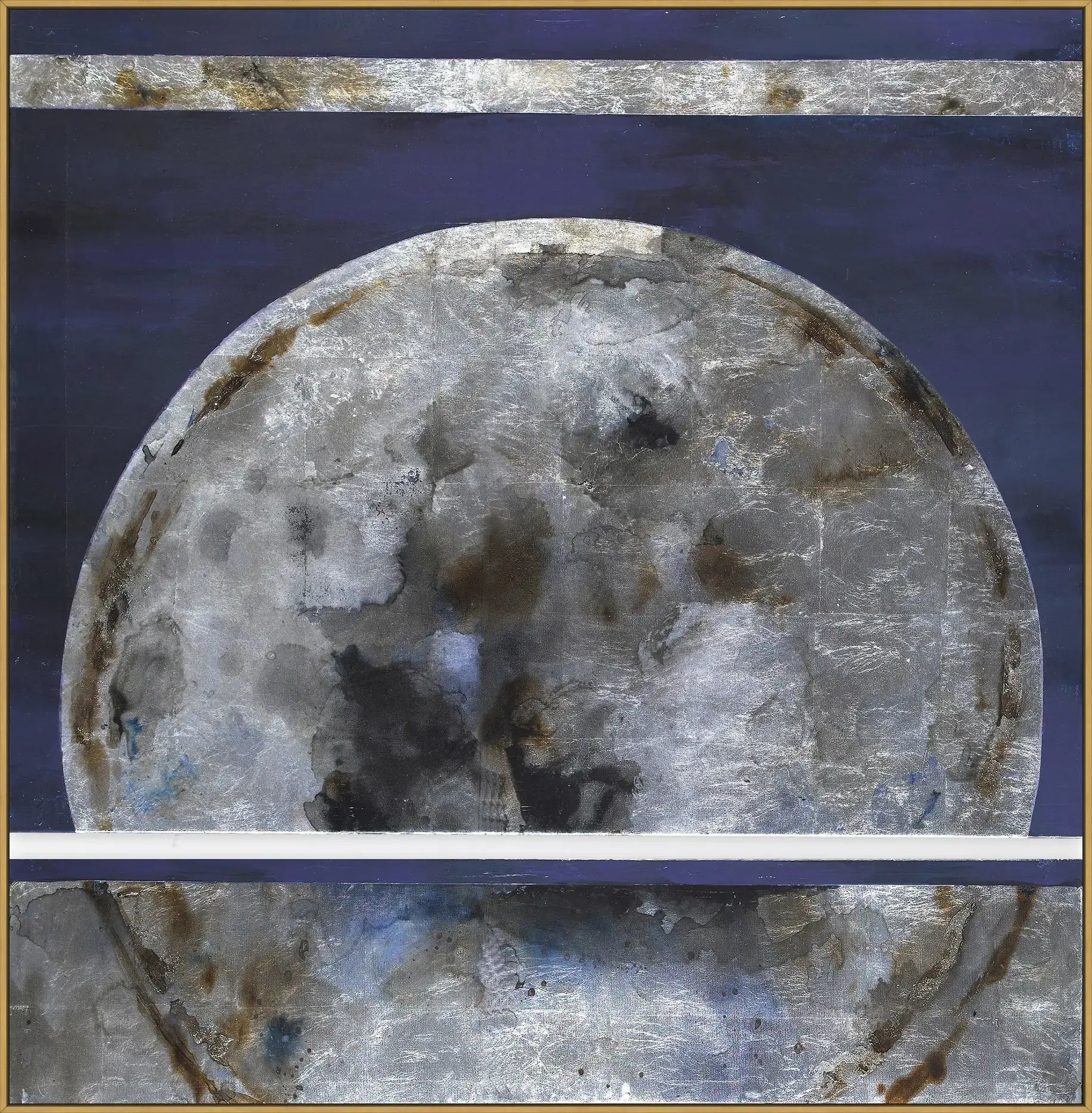 Wariant ramy | vicente-soriano-luna-llena-diptych | typ-oprawy-rama-l-standardowa-biala-czarna-szara-zlota-mokka-lub-betonowa | rama-zlota | prostokątne narożniki v12 webp
